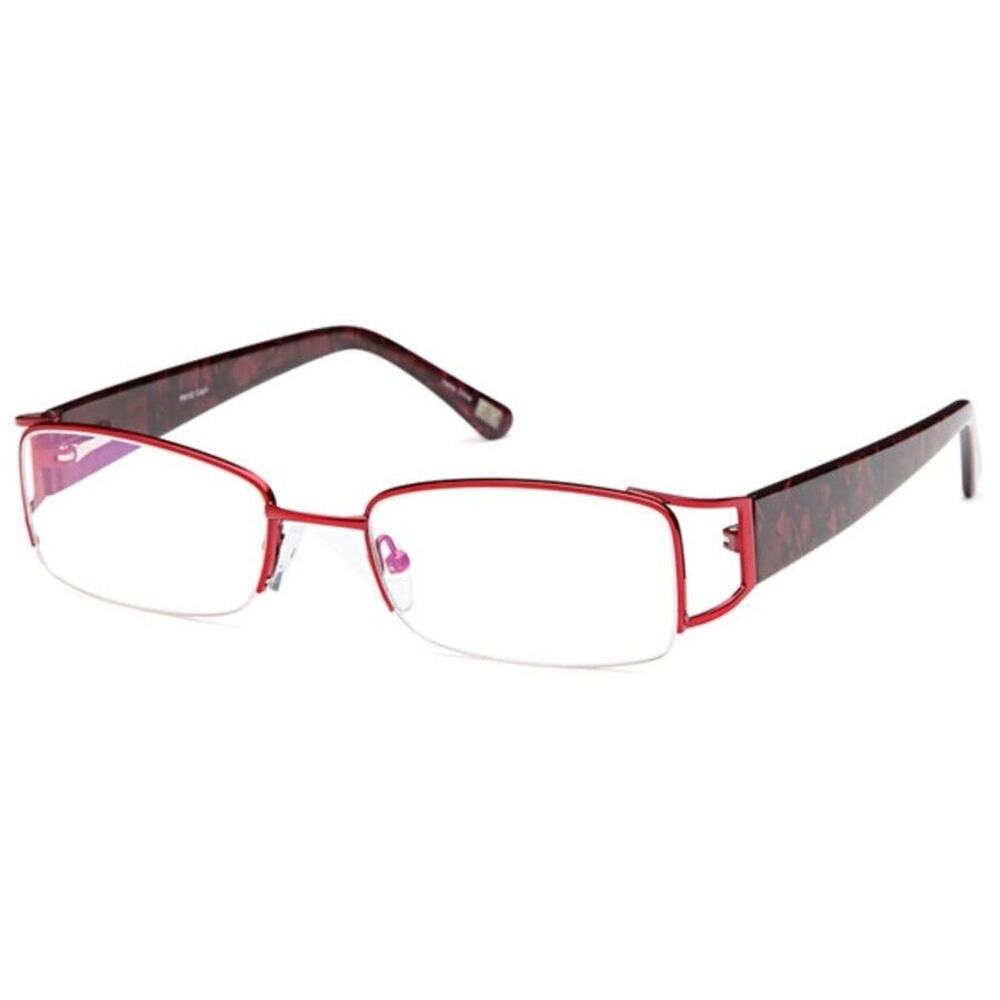 CAPRI FX102 CLEAR BURGUNDY EYEGLASSES SUNGLASSES FRAMES 53-19